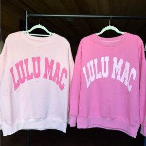 Lulu Mac Light Pink Sweatshirt